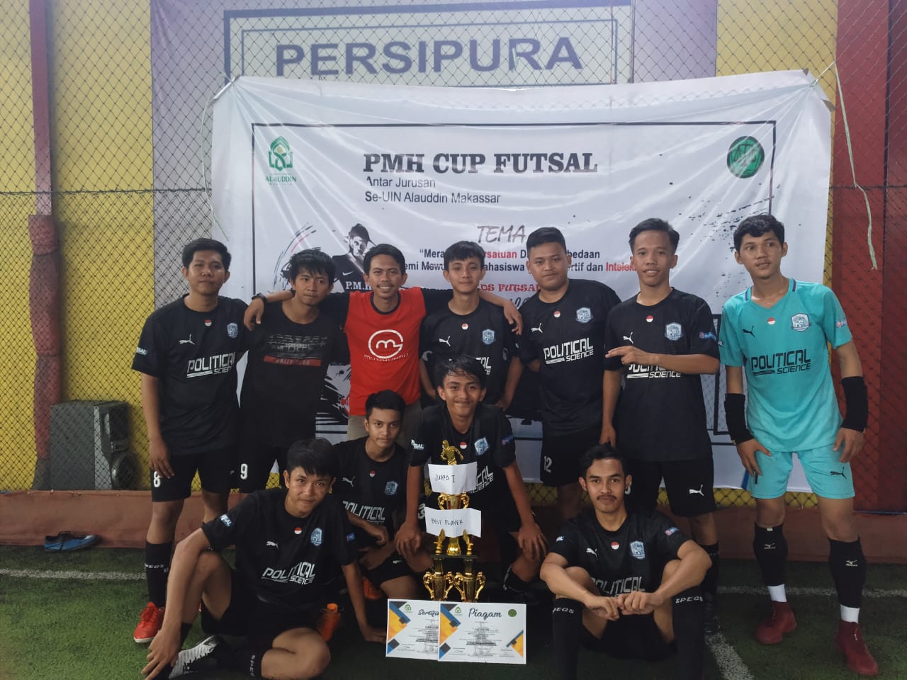 Gambar Political Science FC Sabet Juara 1 PMH Cup Futsal